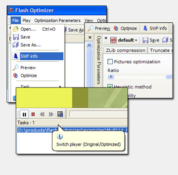 Screenshot of Flash Optimizer