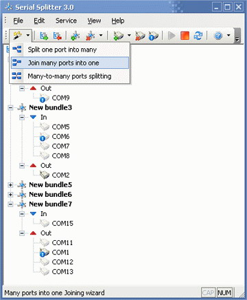 Screenshot of Serial Splitter