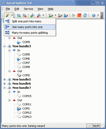 Screenshot of Serial Splitter