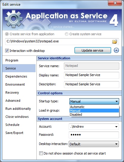 service application application as service run any application as windows service program to service service application application as service run any application as windows service program to service