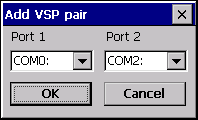 You can add virtual serial ports into your Windows CE device in 2 clicks! Create up to 10 versatile serial ports pairs...