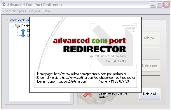 Advanced COM Port Redirector Screenshot