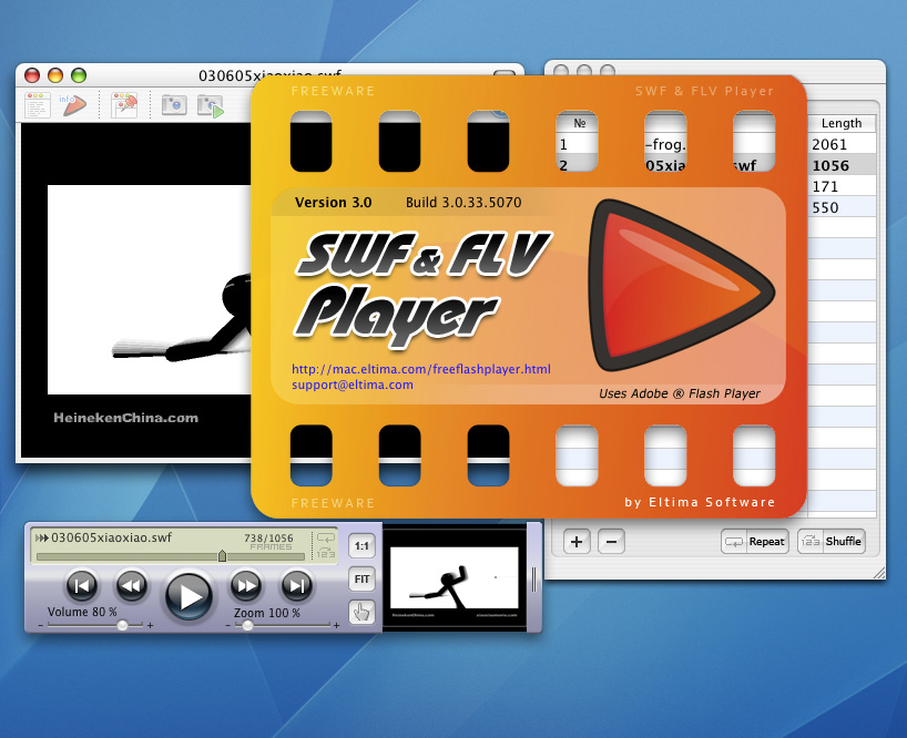 SWF & FLV Player by Eltima Software is a FREEWARE - can you believe that?