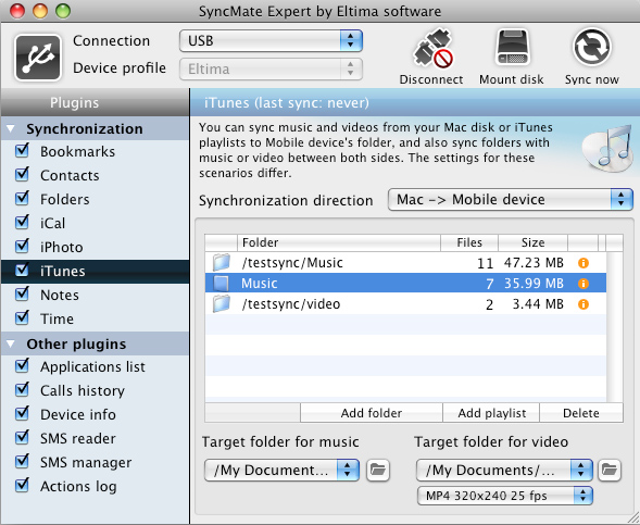 Take your favorite music with you - simply synchronize your Mac and Pocket PC.