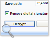 Decrypt PDF file PDF password