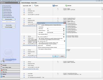 You can specify an e-mail address to send the logs to, in this way you don't need to go to the monitored PC to view the logs, they will be deciphered and automatically delivered to your mailbox.