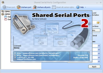 Partagez n'importe quel nombre de COM ports entre n'importe quel nombre d'applications!

