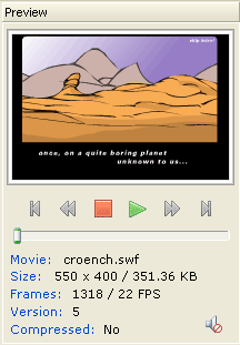 Excellent player interne pour  prévisualisation et reproduction faciles.
