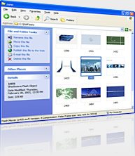 prévisualisation swf - preview projector exe