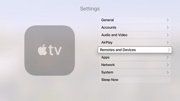 Typeeto Apple TV navigate settings