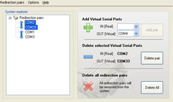 Screenshot of Advanced COM Port Redirector