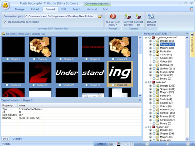 SWF to FLA Converter 5.3 screenshot