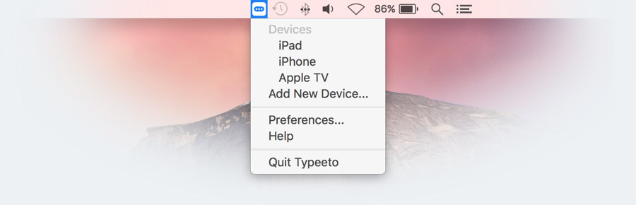 Typeeto Mac 破解版 让你的Mac变为iPhone/iPad的蓝牙键盘