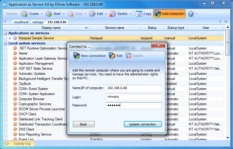 Application as service run program as service run application as