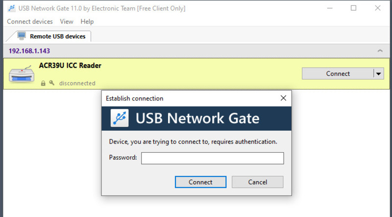 Connection settings to ensure security