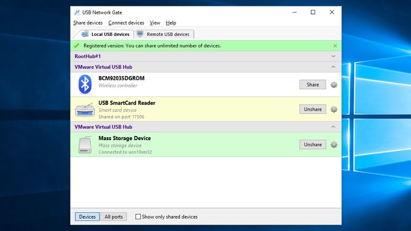USB over LAN software