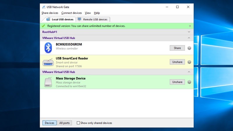 Programma USB su LAN