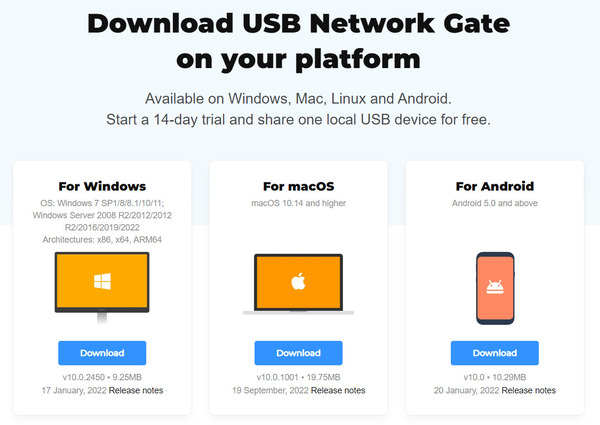  usb network gate herunterladen
