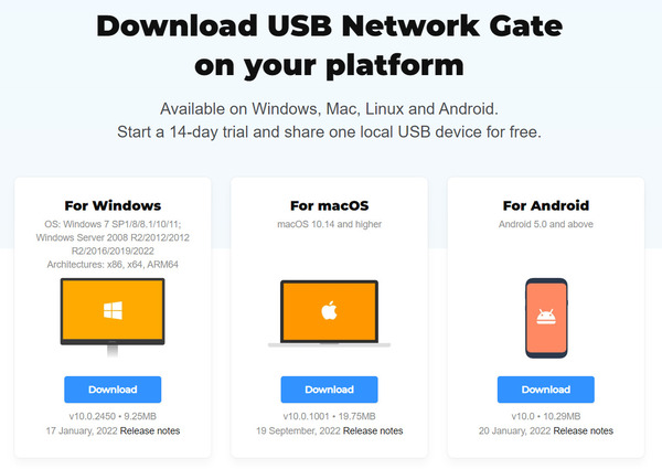  descargar usb network gate