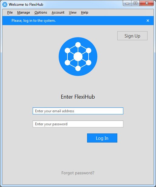  log in flexihub