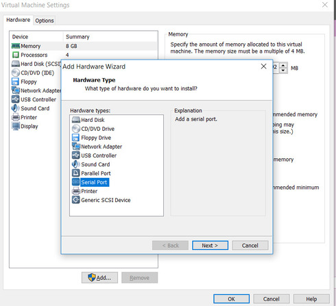 Interface de configuration WMVARE