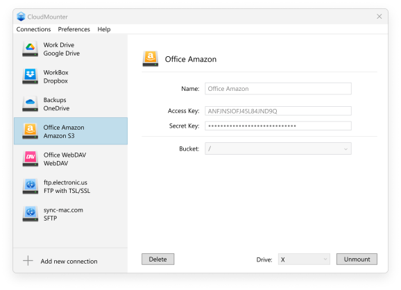 Mounten Sie Amazon S3