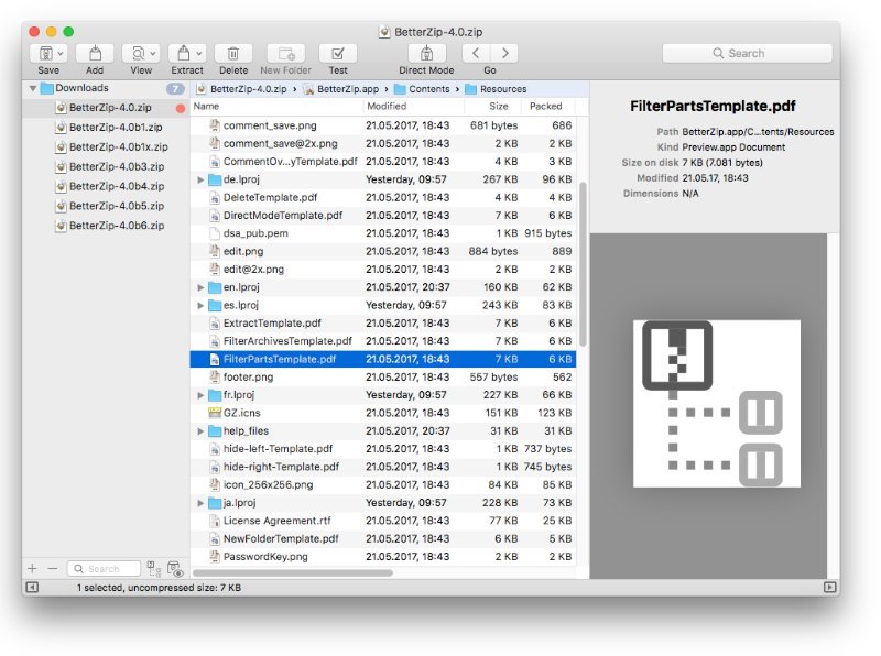 betterzip quicklook generator