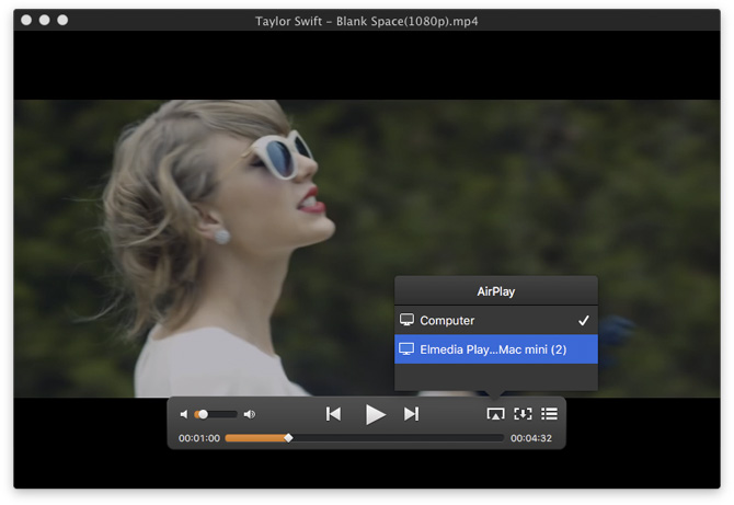 Click the AirPlay icon Click the AirPlay icon