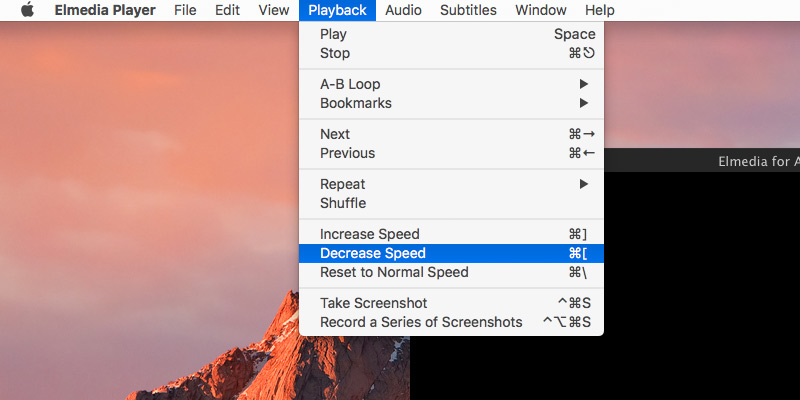 Play Slow Motion Video with Elmedia Play Slow Motion Video with Elmedia