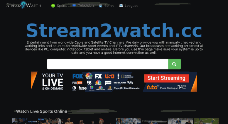 stream2watch live tv