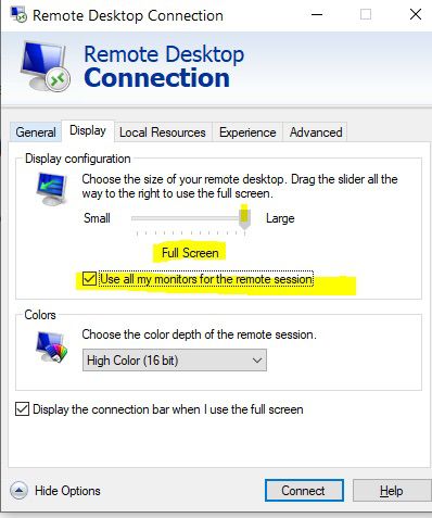Remote Desktop Connection