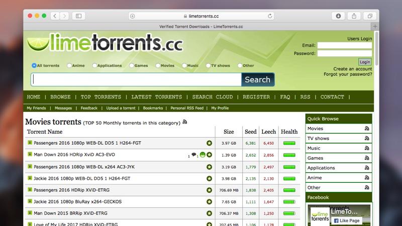 torrents free movies download websites