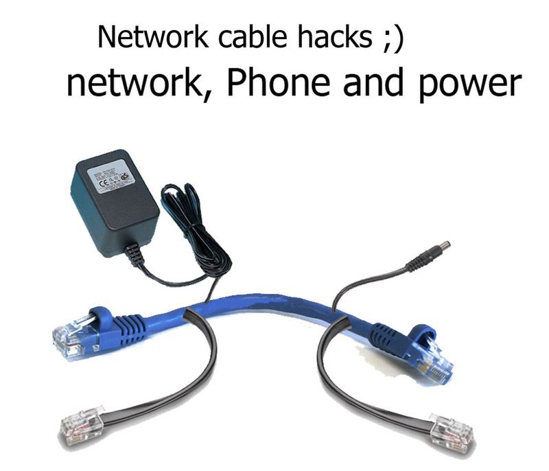 phone jack to ethernet cable and power phone jack to ethernet cable and power