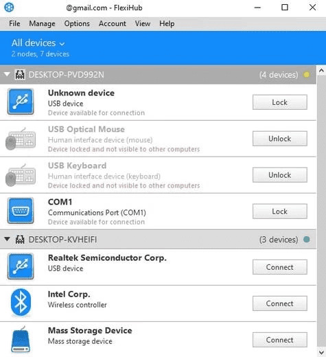  encuentre el dispositivo usb remoto al que desea acceder