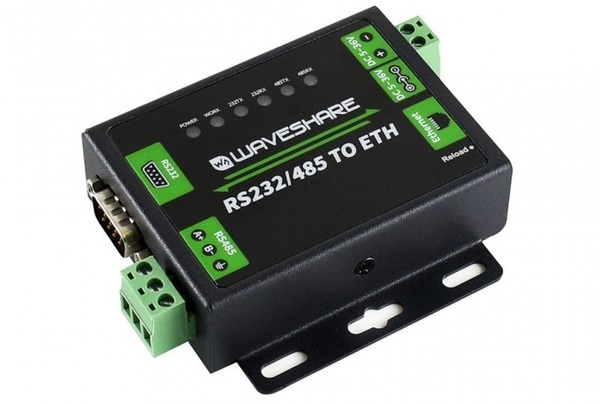 waveshare rs232/485 para dispositivo ethernet