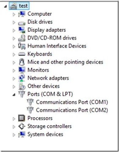 External serial port modem