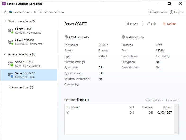  Serial to Ethernet Connector