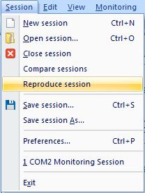 Start a monitoring session