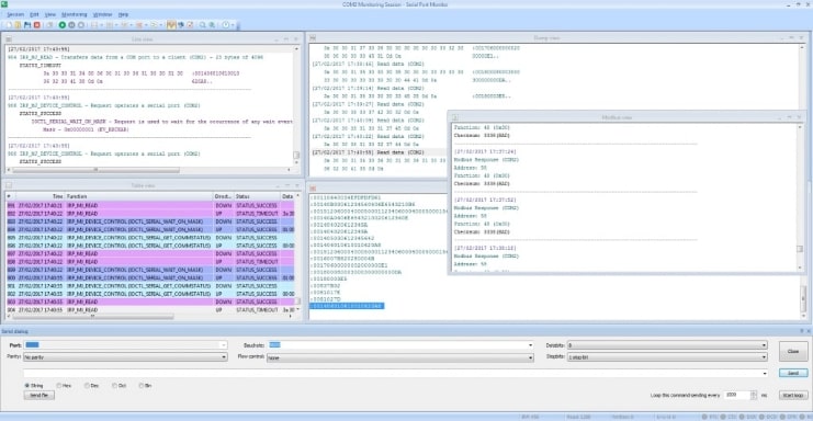 Recorded serial data