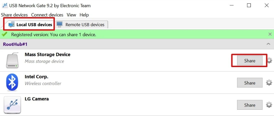  find the device in the list of devices