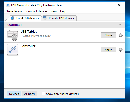  Share local USB devices
