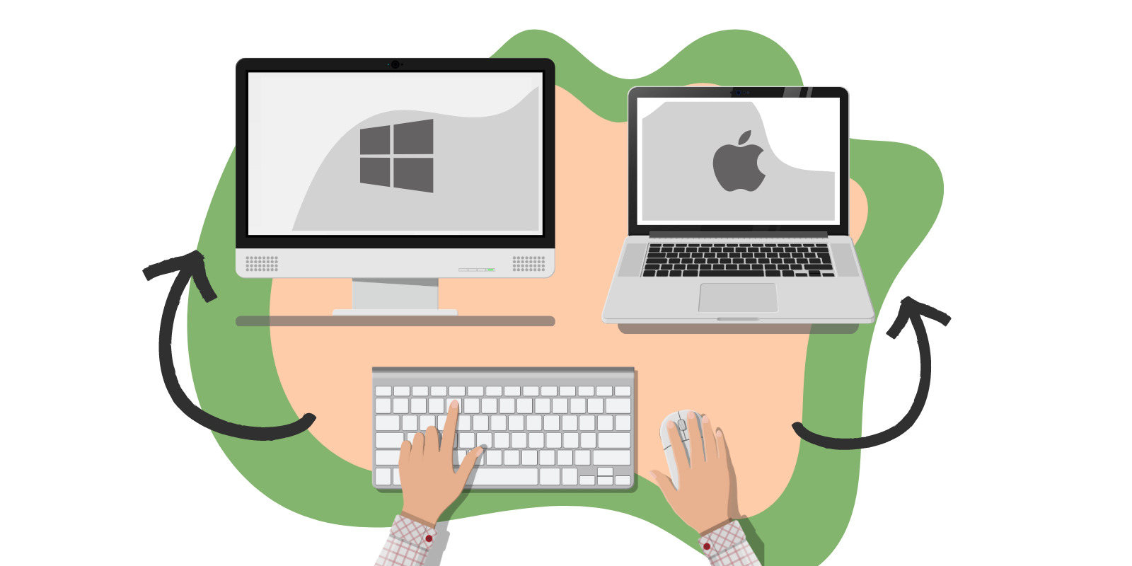 sudostępnij mysz i klawiaturę między Mac i PC