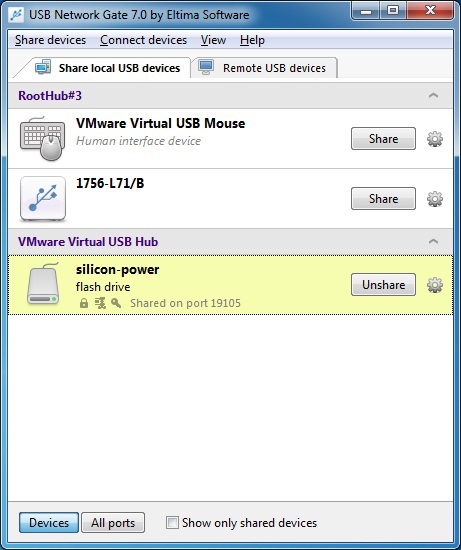 Software zum Teilen des USB-Scanners Software zum Teilen des USB-Scanners