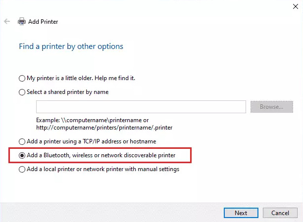 add network scanner Windows 10