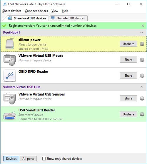 Virtualhere - USB Network Gate alternativa