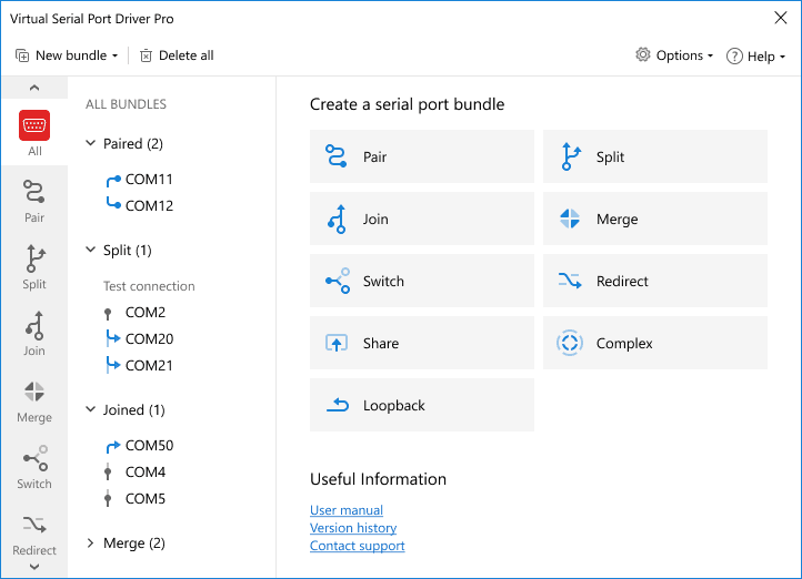 Virtual Serial Port Driver PRO Virtual Serial Port Driver PRO