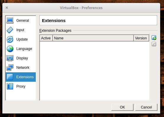 VirtualBox Extension Pack