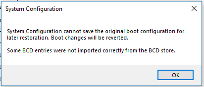 system configuration