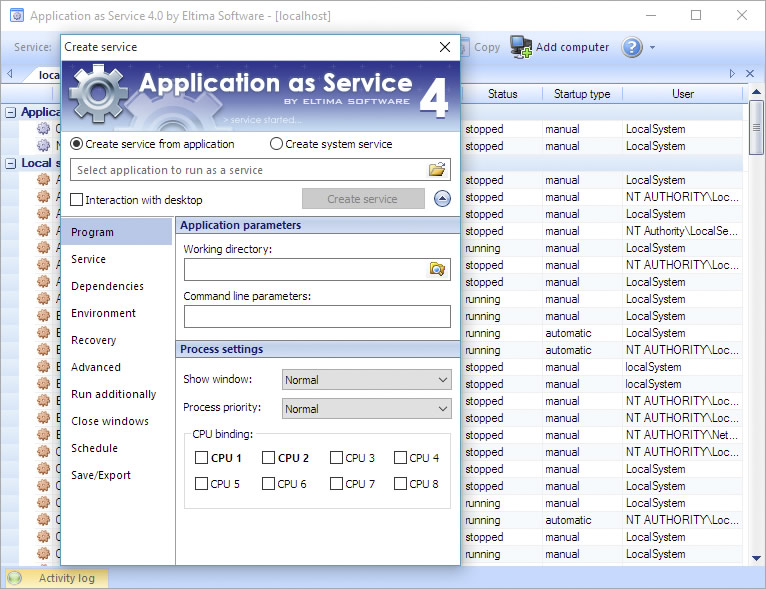 Application as Service v4.0 Build 4.0.160