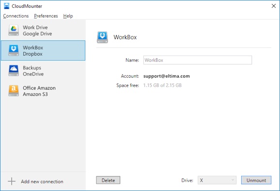 Dropbox client